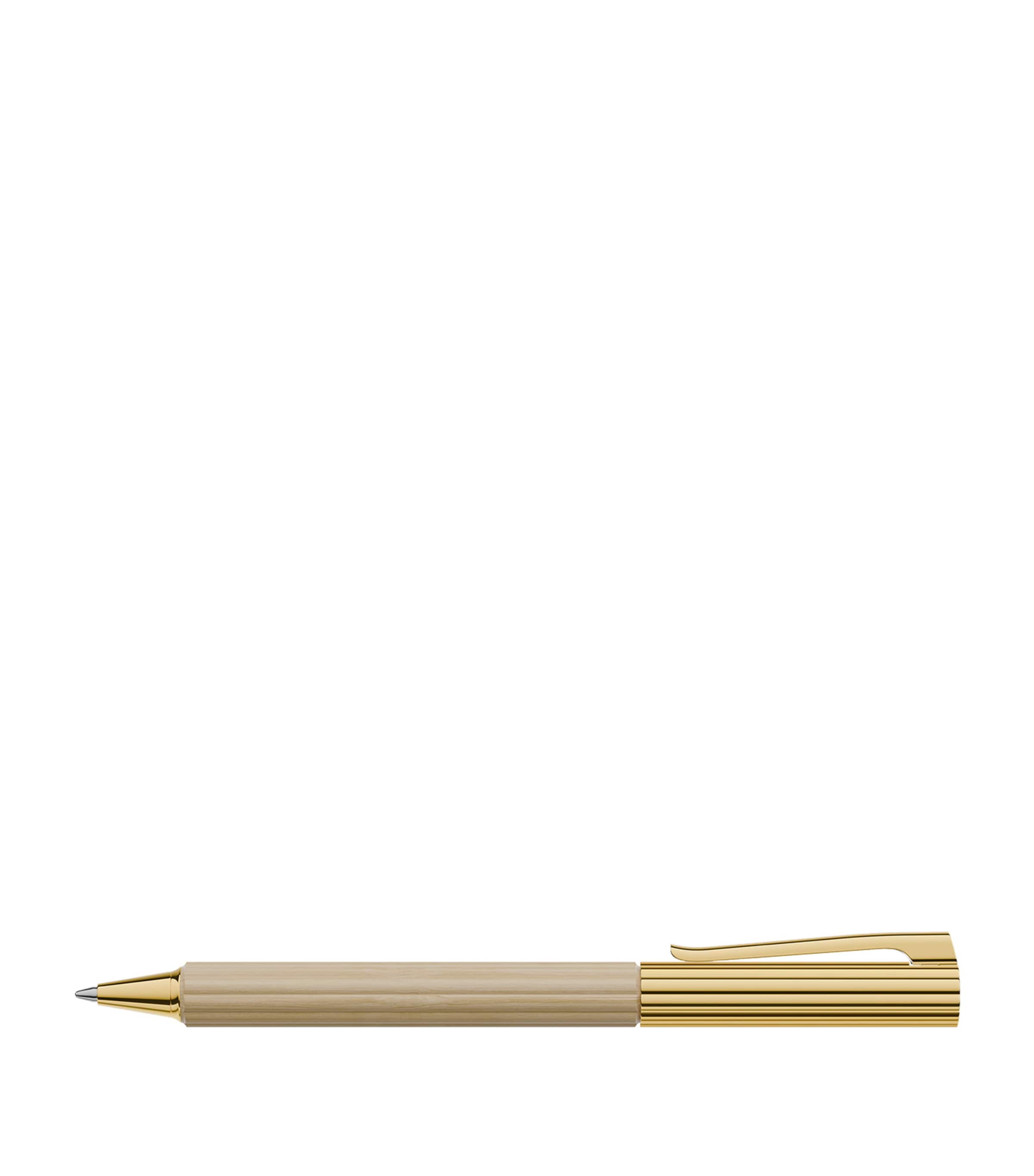 Graf von Faber-Castell Gold-Trim Hornbeam Wood Bloom ballpoint pen, UK version