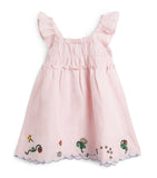 Stella McCartney kids linen-organic cotton embroidered dress 3-15 years (British brand)