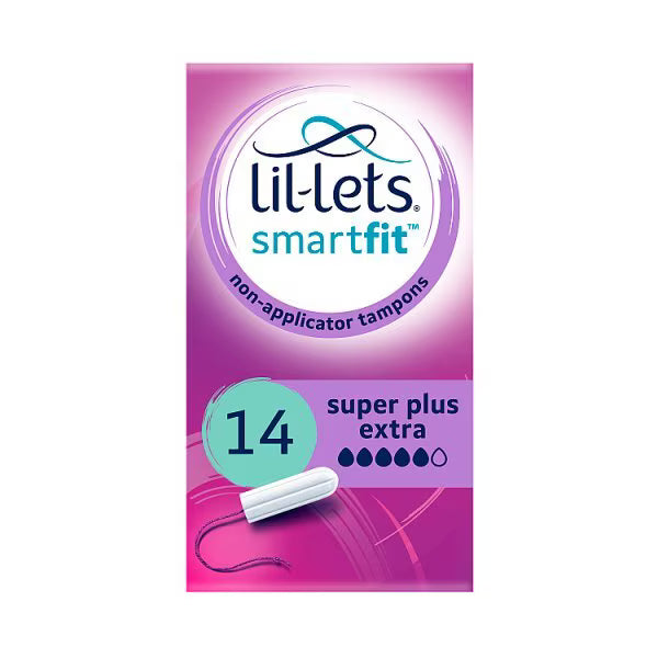 Lil-Lets Non-Applicator Super Plus Extra Tampons 14 Pack, UK version