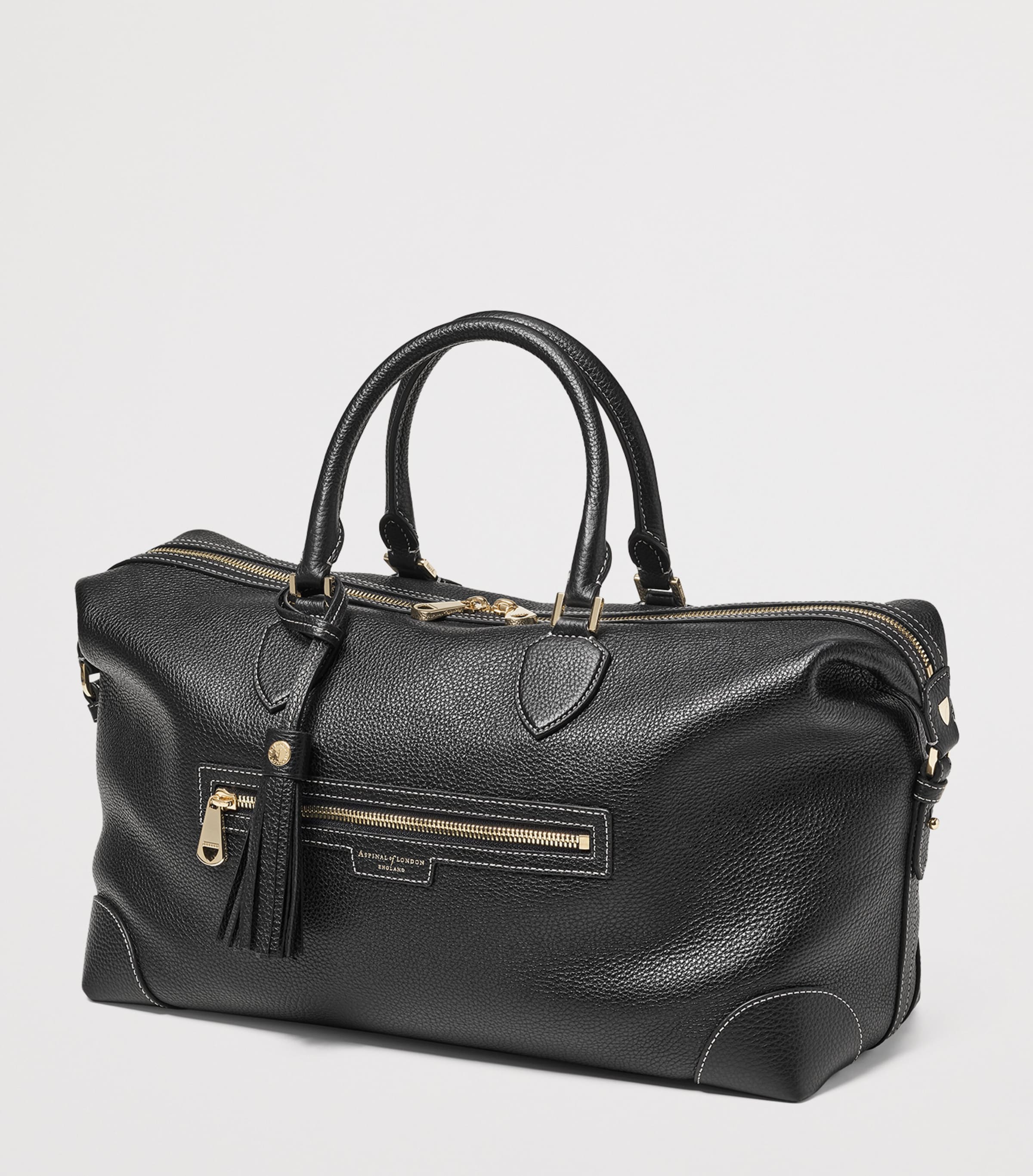 Aspinal Of London Leather Hudson Flight Bag