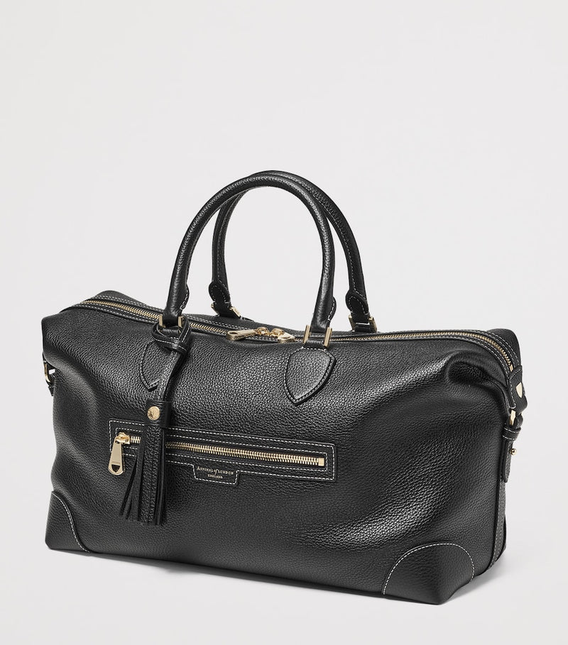 Aspinal Of London Leather Hudson Flight Bag