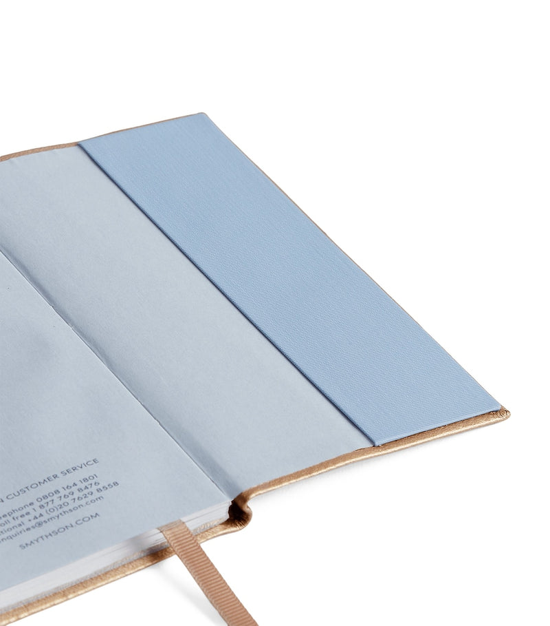 Smythson Panama leather weekly diary 2026, 14cm x 9cm (British brand)