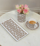 O.W.London Bone China Rectangular Loop Plate (29cm)