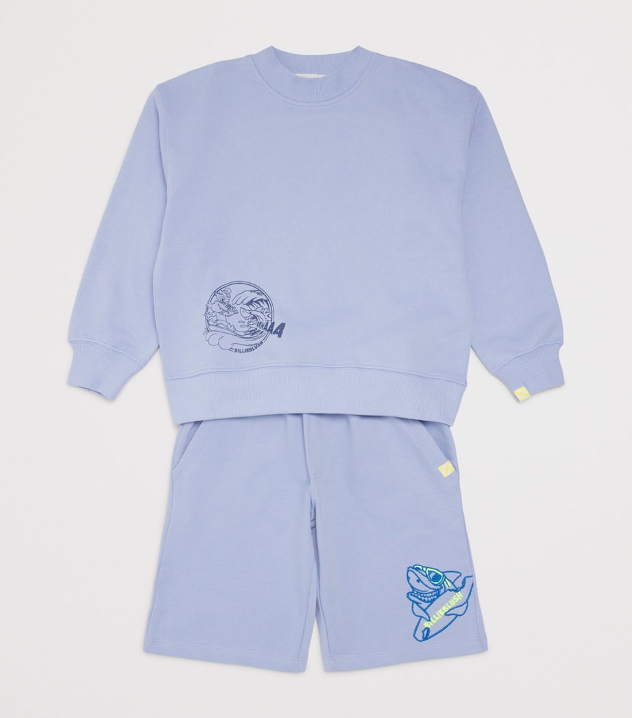 Billieblush cotton embroidered sweat shorts for kids 4-10 years - British product
