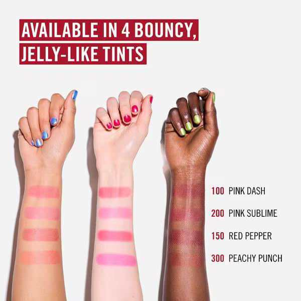 Rimmel jelly lip tint 300 Peachy Punch, imported from the UK