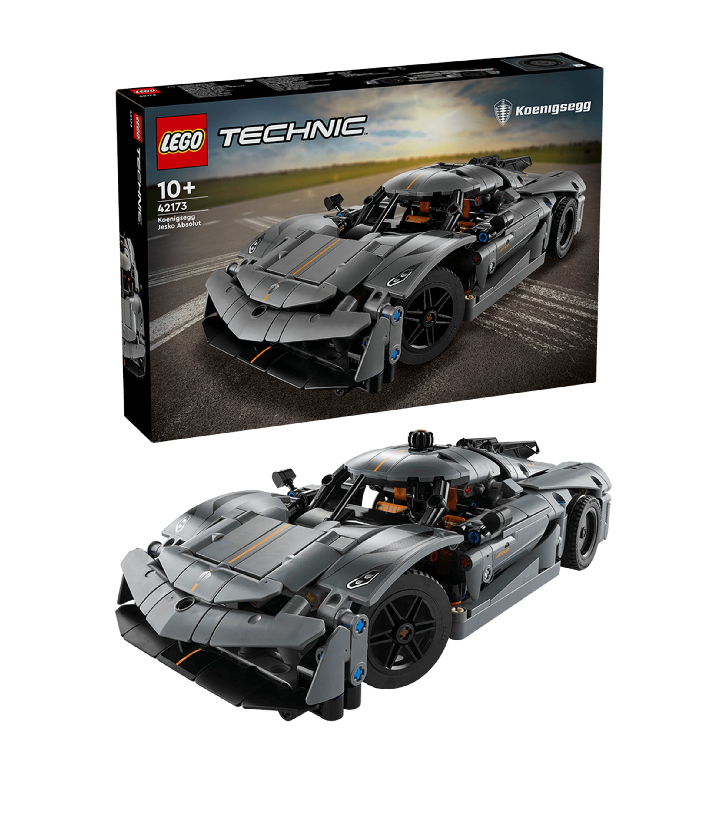 Lego Technic Koenigsegg Jesko Absolut Grey Hypercar 42173