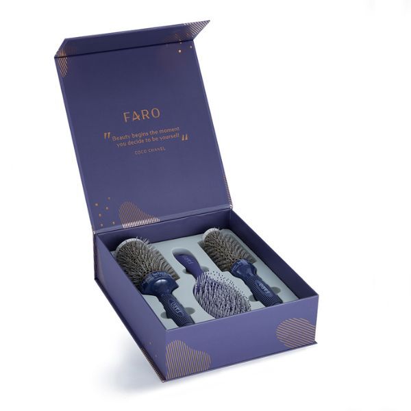 FARO Core Collection 3 Piece Hair Brush Set - British product