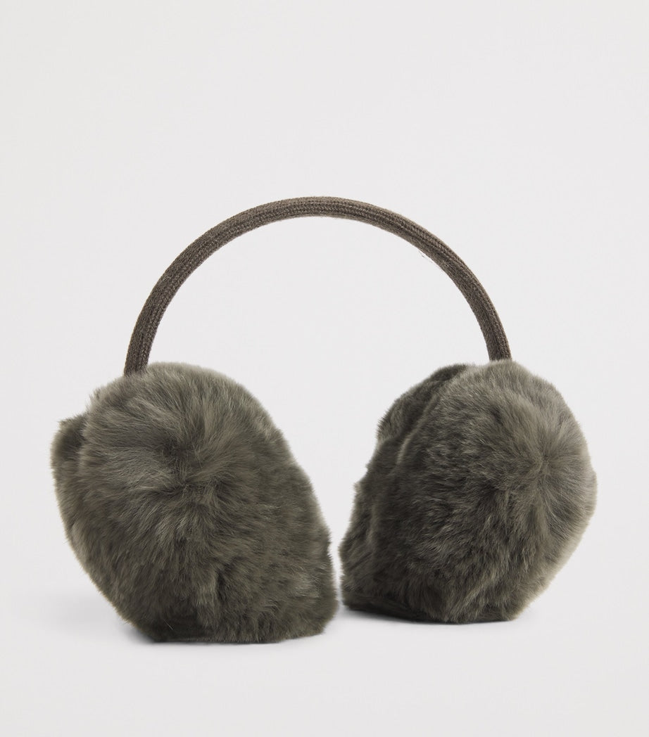 Yves Salomon rabbit fur ear muffs for kids (British brand)