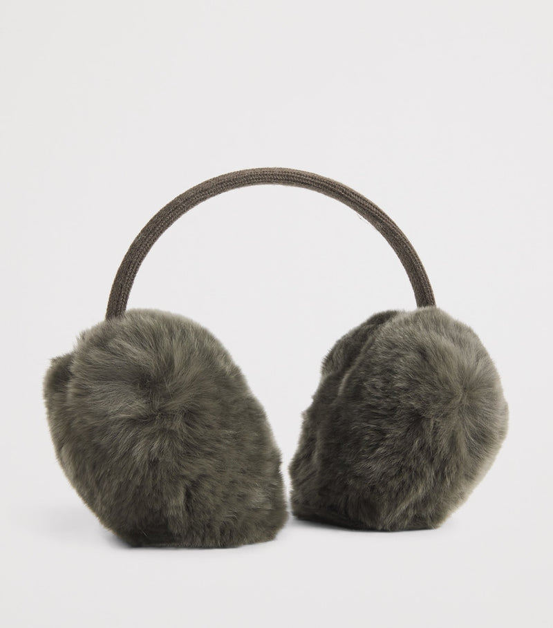 Yves Salomon rabbit fur ear muffs for kids (British brand)