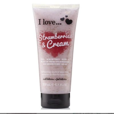 I Love Originals Shower Smoothie Strawberries & Cream Body Scrub 200ml