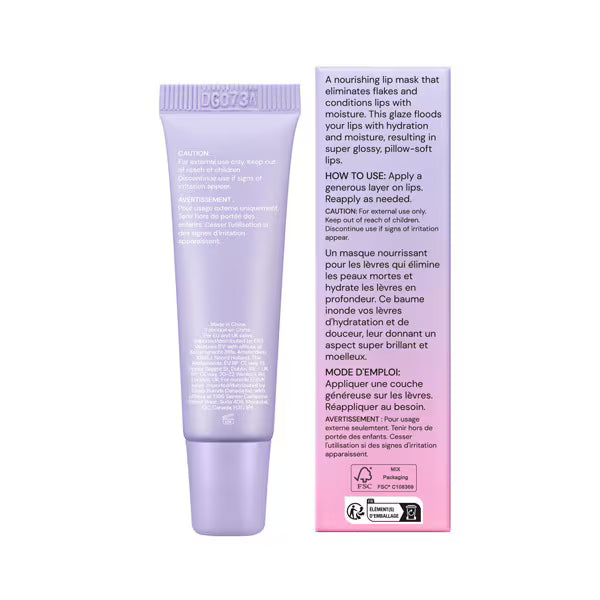DNR Glossmetics Lychee Berry Lip Glaze, imported from the UK
