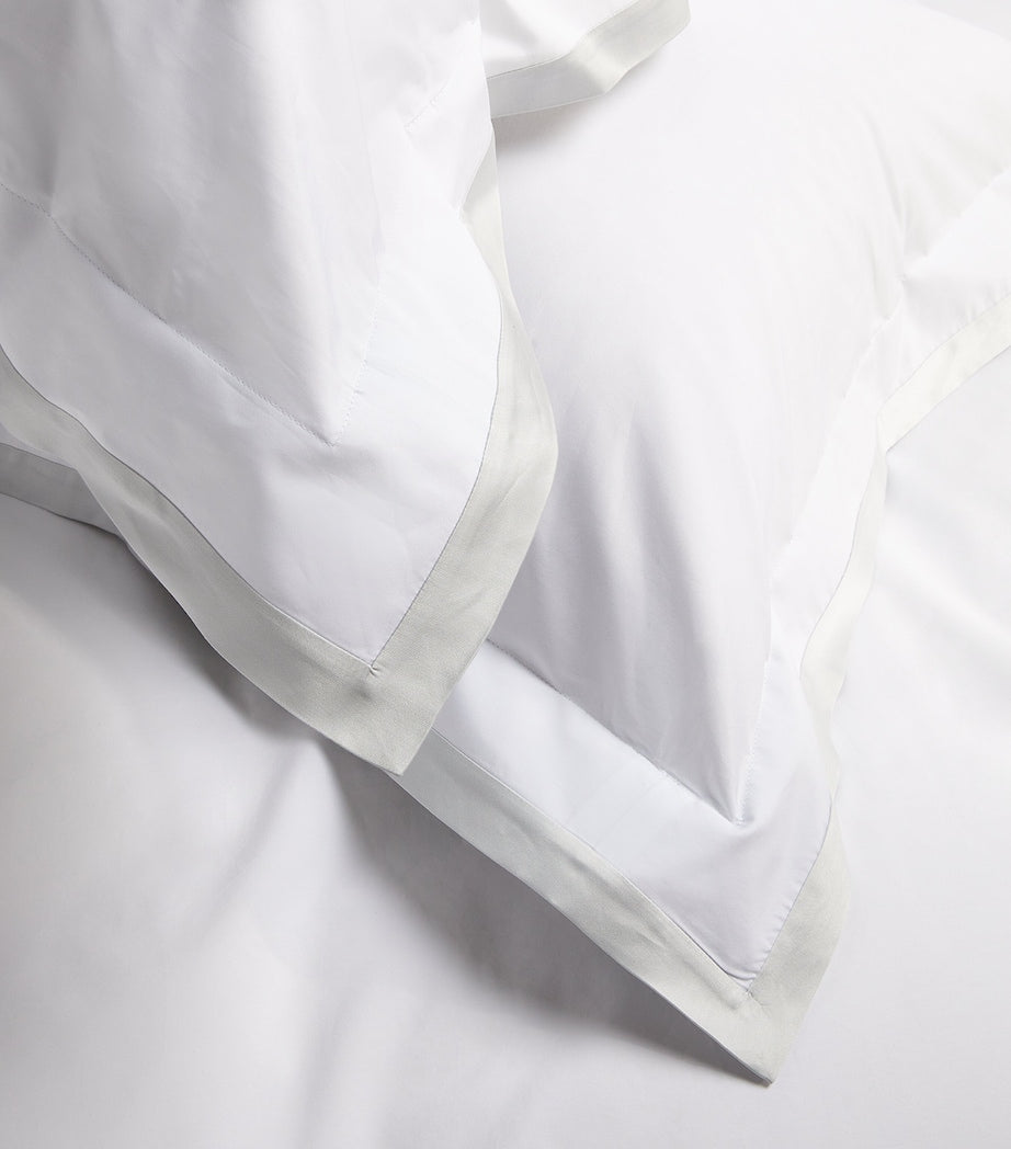 Celso De Lemos Hella square Oxford pillowcase with contrasting trims, 65cm x 65cm - British product
