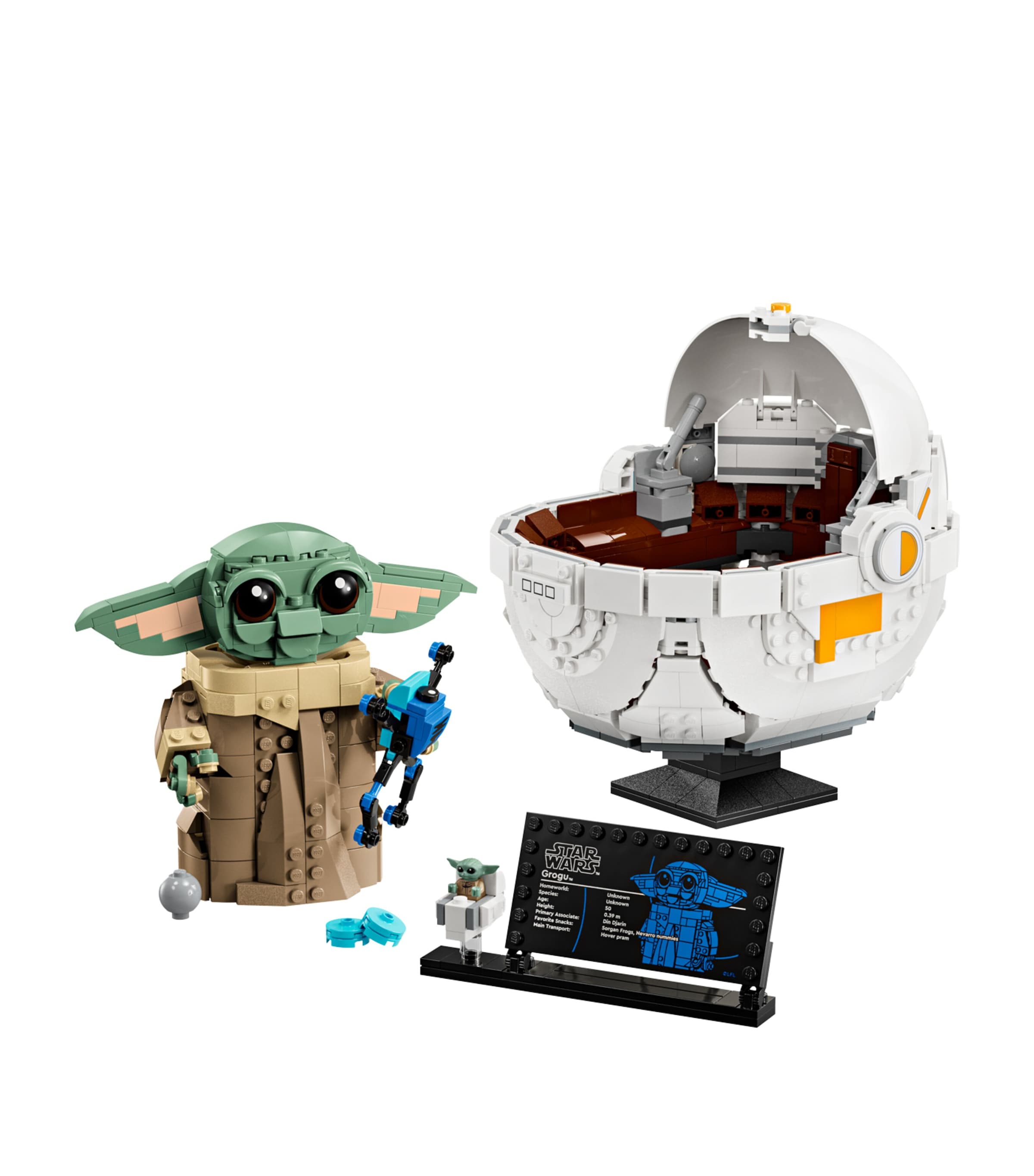 Lego Star Wars Grogu with Hover Pram building set, UK version