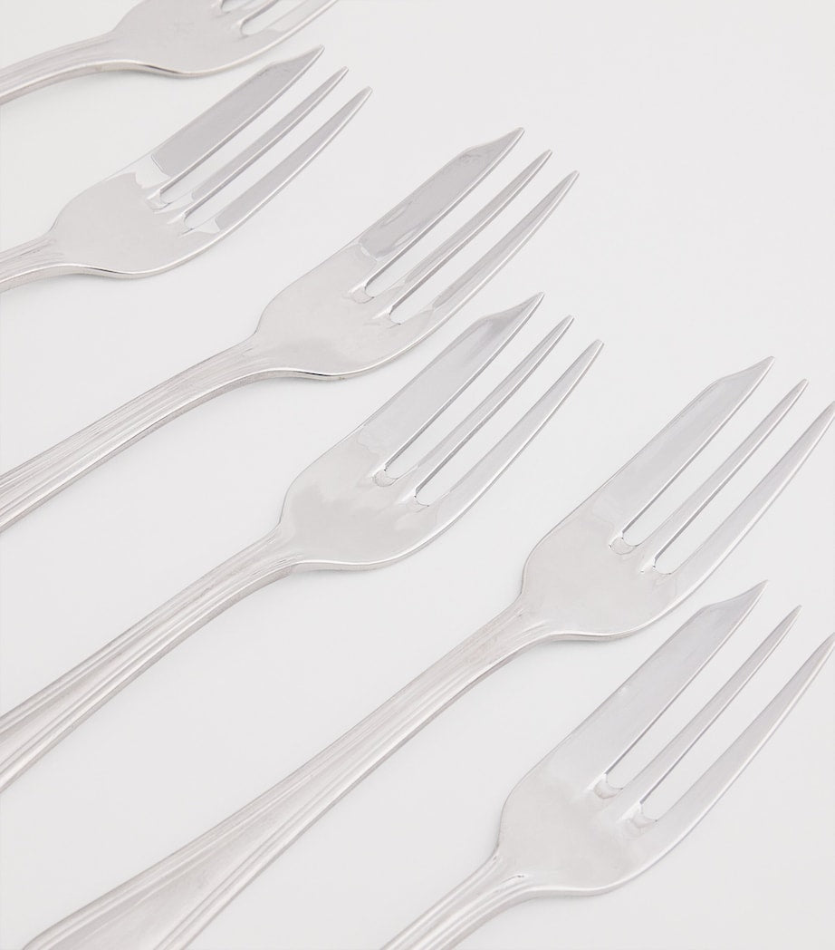Harrods Set of 6 Stainless Steel Pastry Forks