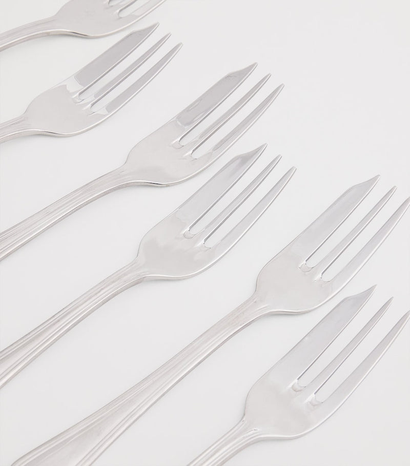 Harrods Set of 6 Stainless Steel Pastry Forks