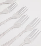 Harrods Set of 6 Stainless Steel Pastry Forks