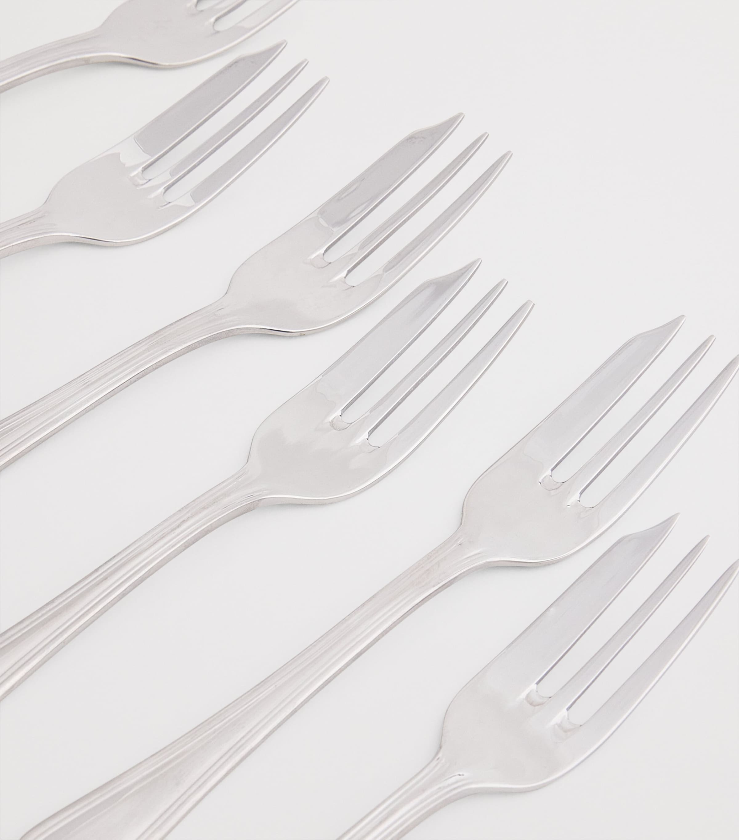 Harrods Set of 6 Stainless Steel Pastry Forks