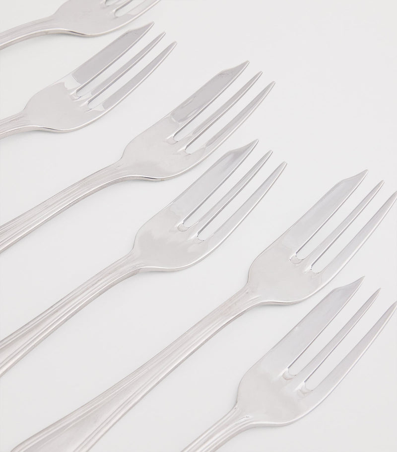 Harrods Set of 6 Stainless Steel Pastry Forks