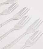 Harrods Set of 6 Stainless Steel Pastry Forks