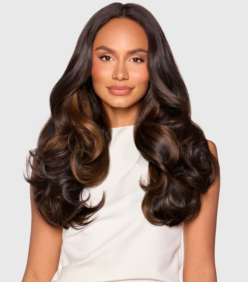 Beauty Works x Huda Mix and Match Duo Clip-In Hair Extensions 18 Inch - British product