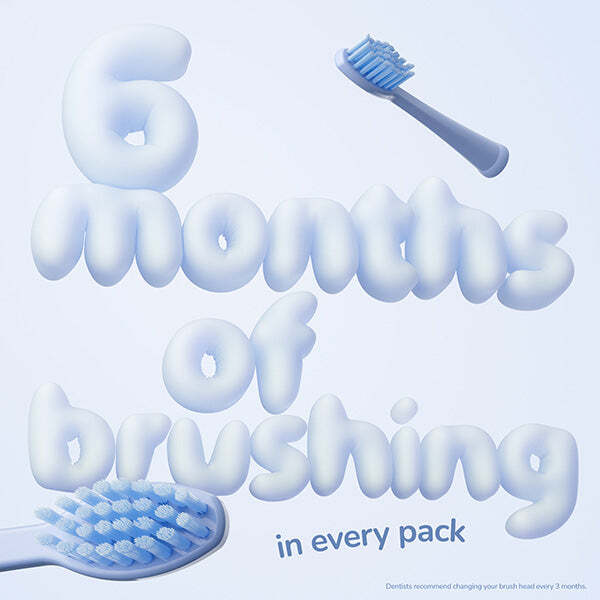 Ordo Sonic Brush Heads Squishmallows 2 Pack, imported from the UK