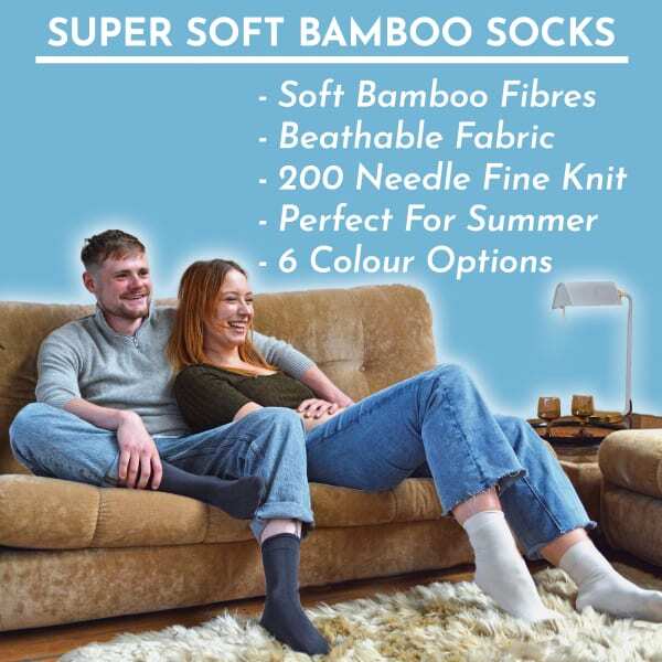 Sock Snob mens bamboo crew socks 4 pack (British brand)