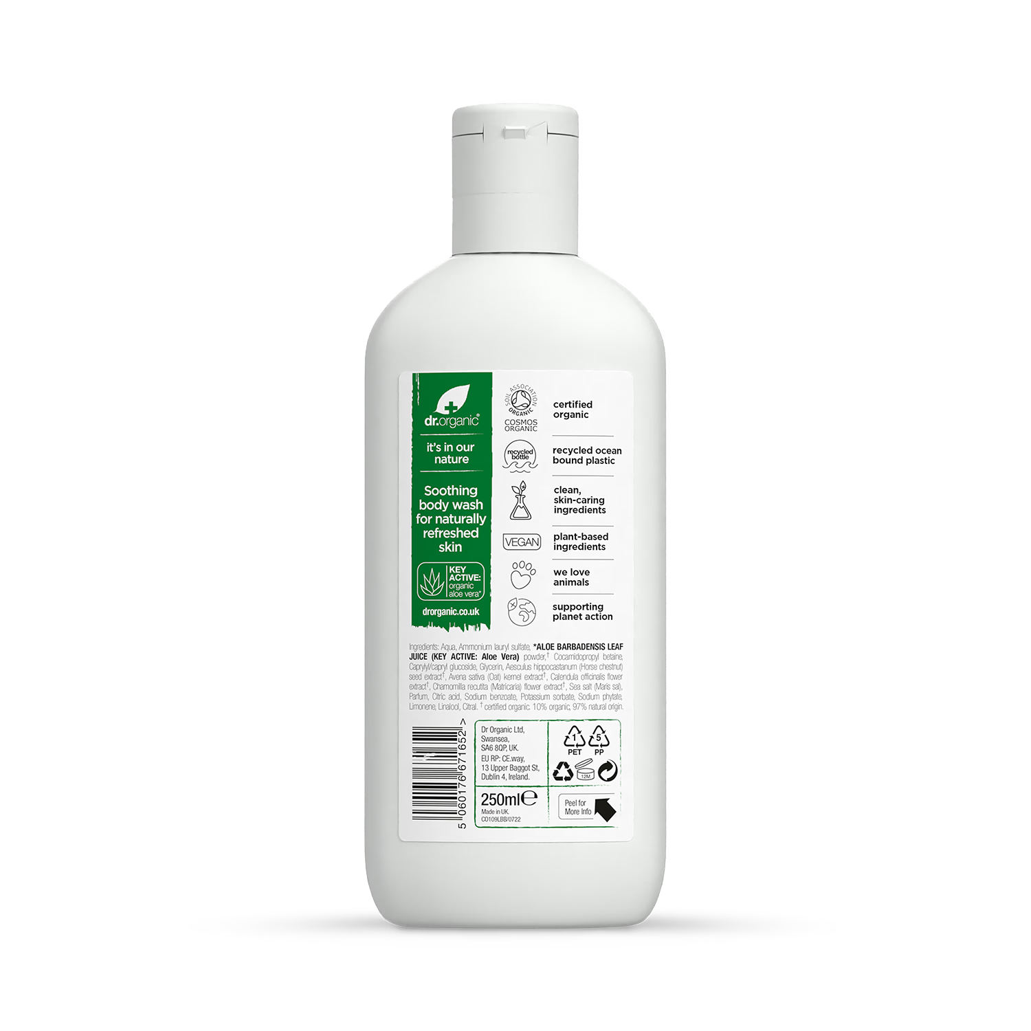 Dr Organic Aloe Vera Body Wash 250ml