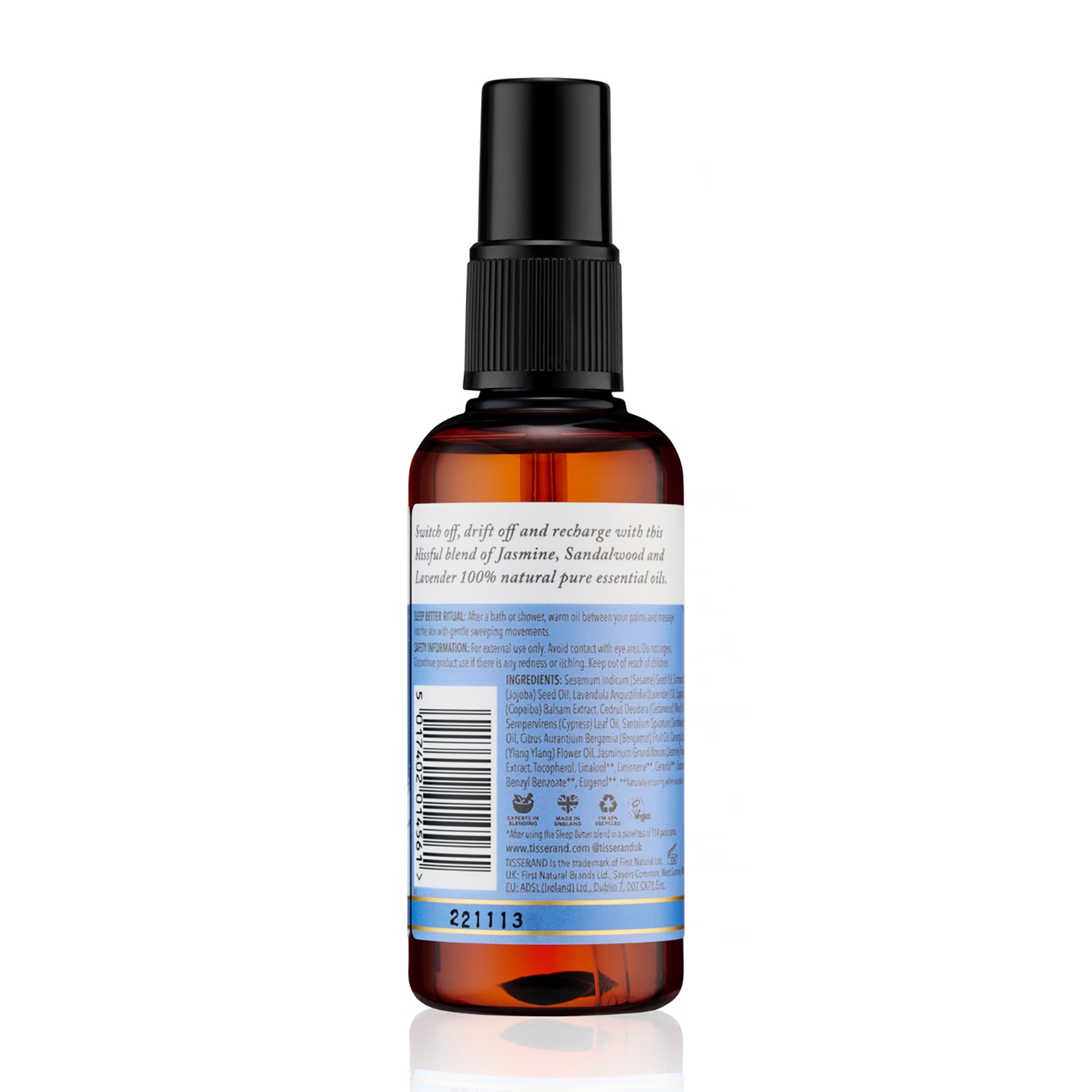 Tisserand Sleep Better Body and Massage Oil 100ml (British brand)