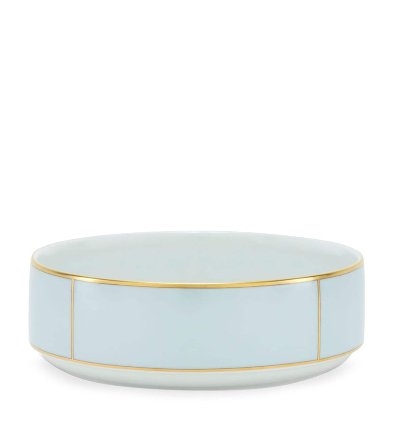 GINORI 1735 porcelain salad bowl Celeste 24cm, UK version
