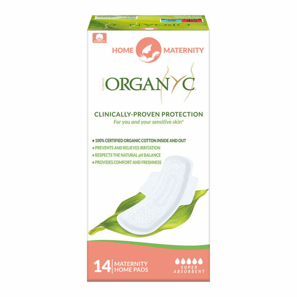 Organyc Maternity Pads Home 28's imported from the UK