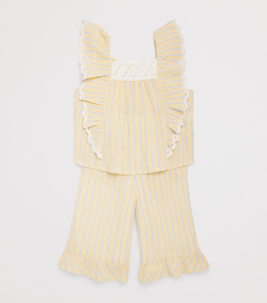 Louise Misha cotton stripe Gia blouse for children 3-10 years, UK version