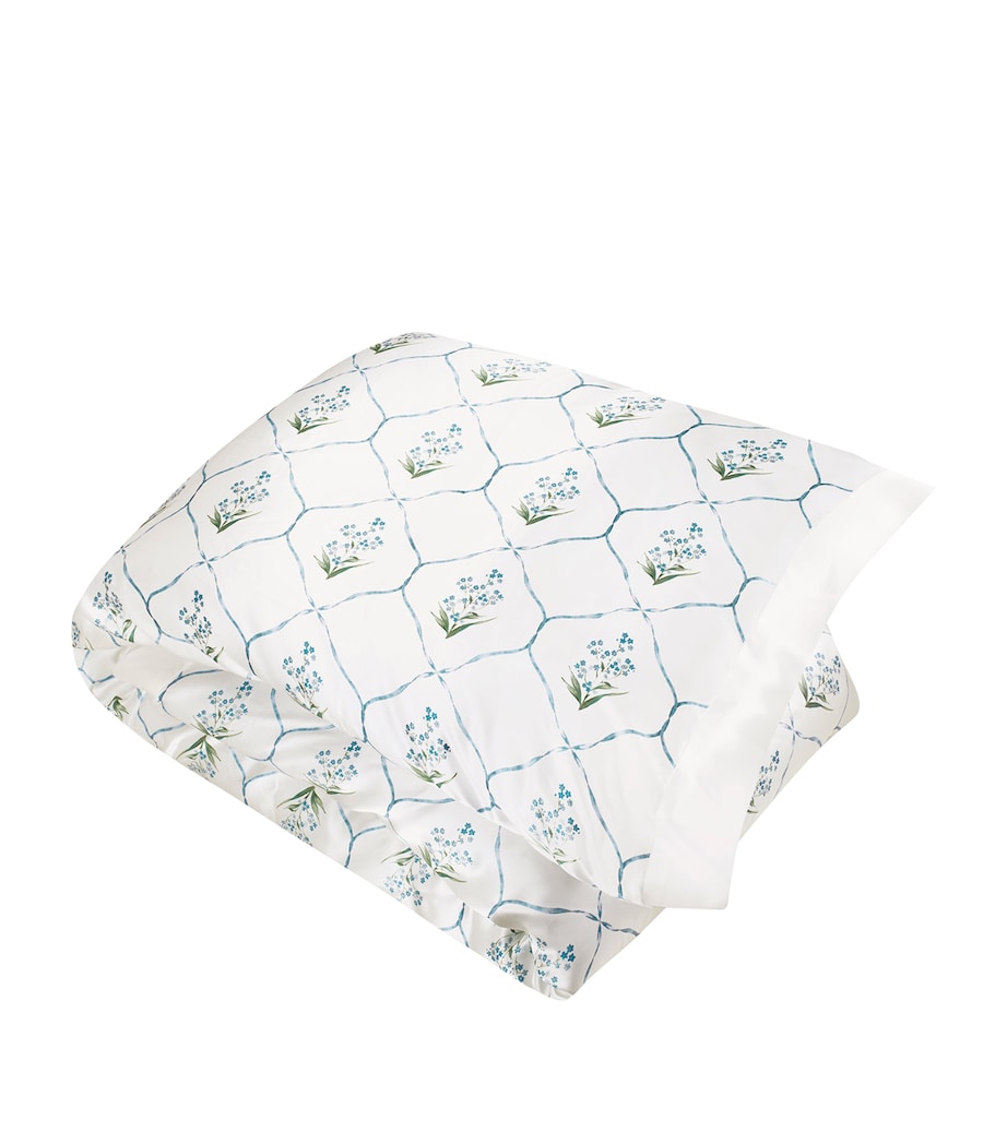 Gingerlily Memo Press silk duvet cover Forget Me Not King size, UK version