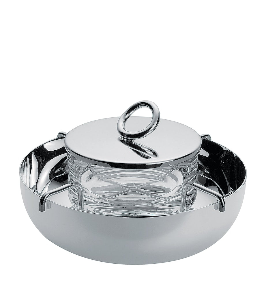 Christofle Small Vertigo Two-Piece Caviar Serving Set
