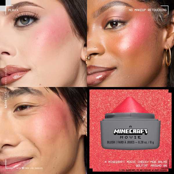NYX Professional Makeup A MINECRAFT MOVIE Cheeky Mob Balms