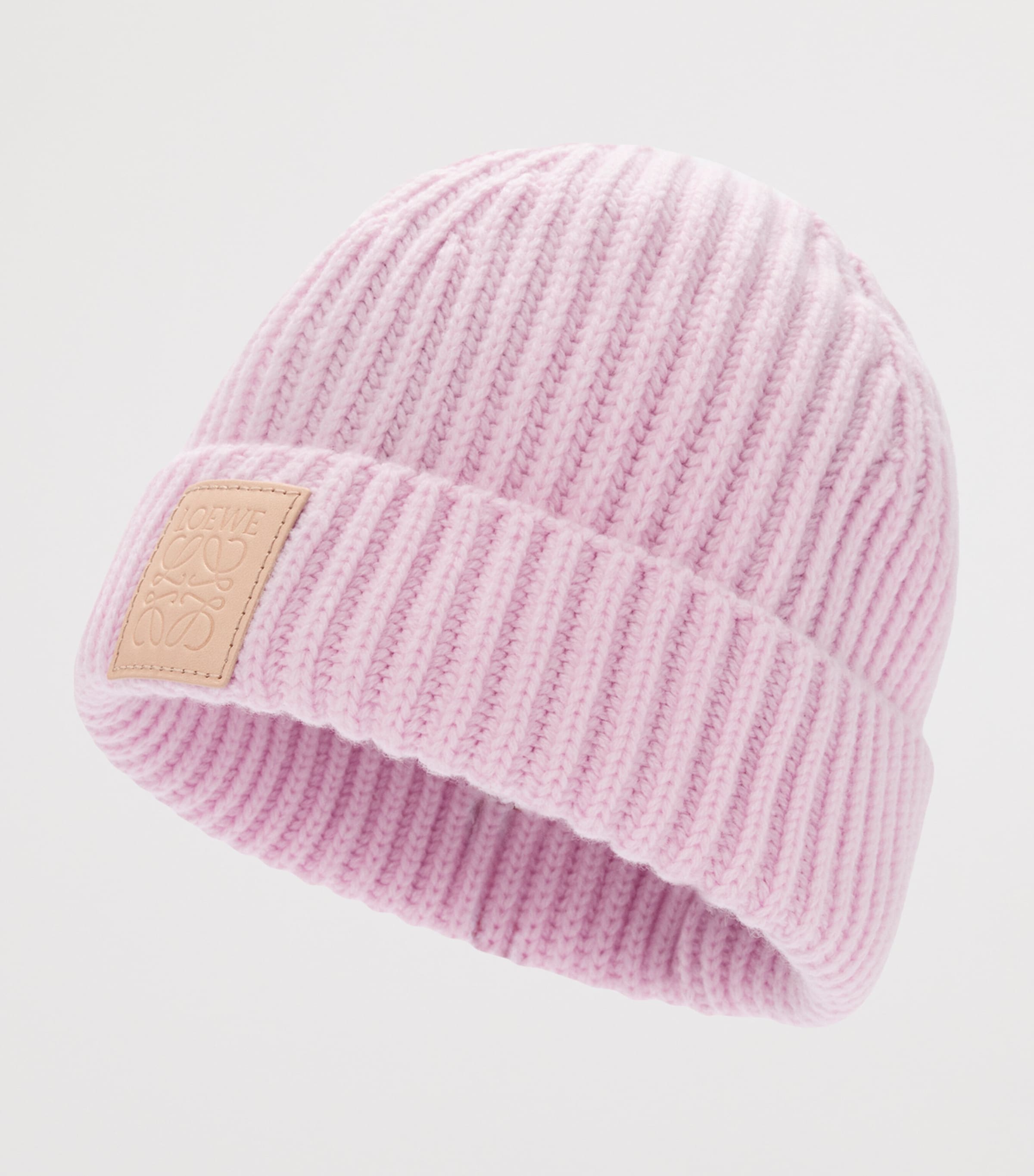 LOEWE Cashmere Ribbed Beanie hat, UK version