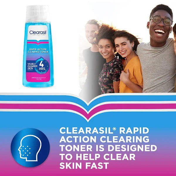 Clearasil Rapid Action Deep Pore Acne Toner 200ml - British product