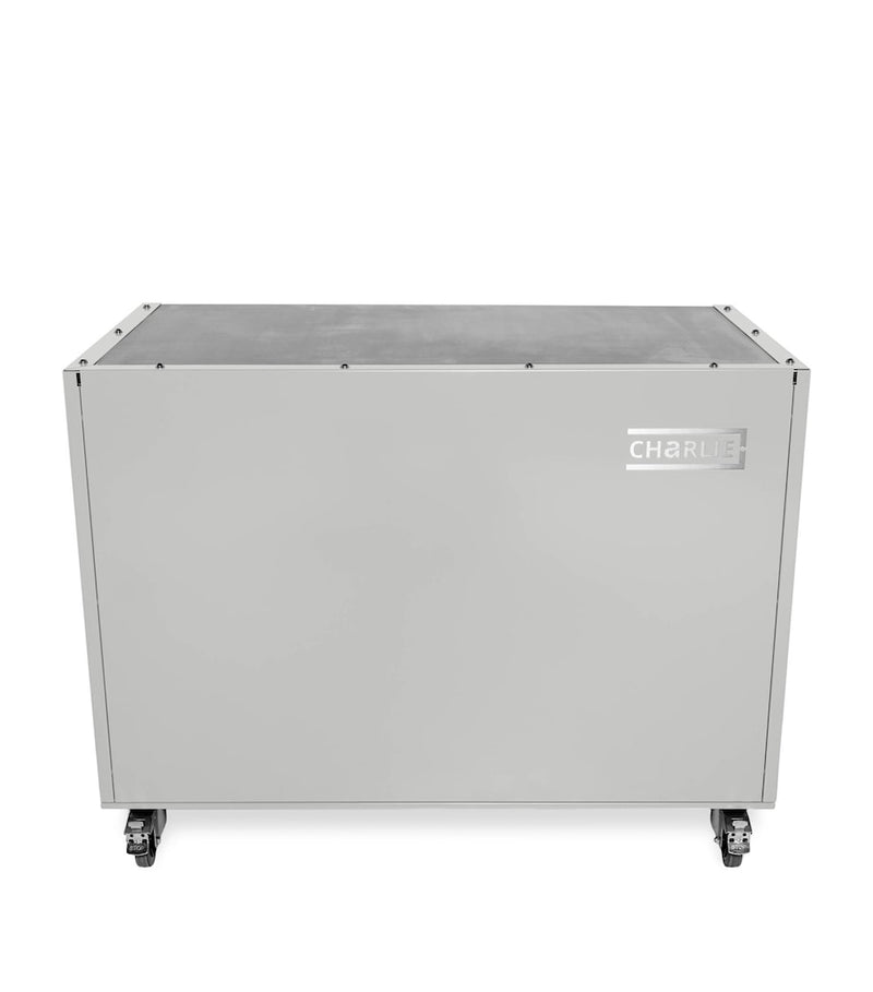 Charlie Oven stainless steel outdoor island cabinet with castors, 90x120x70cm - British product