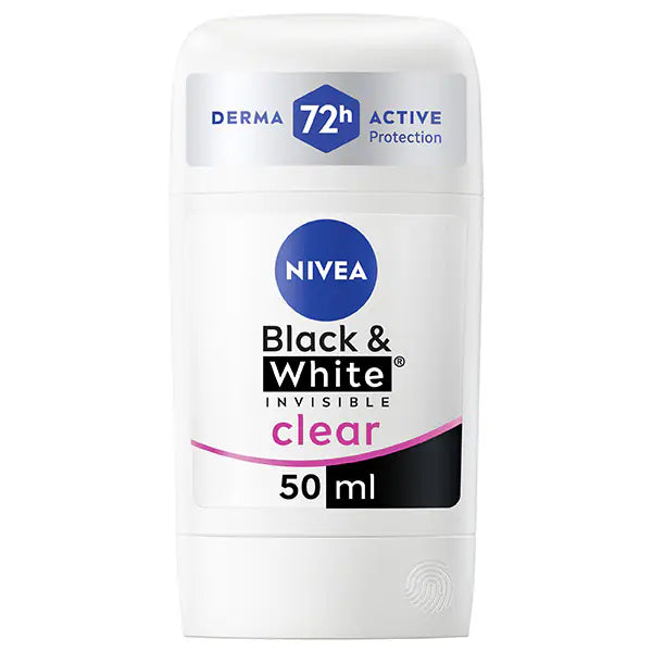 NIVEA deodorant stick Black & White 50ml, imported from the UK
