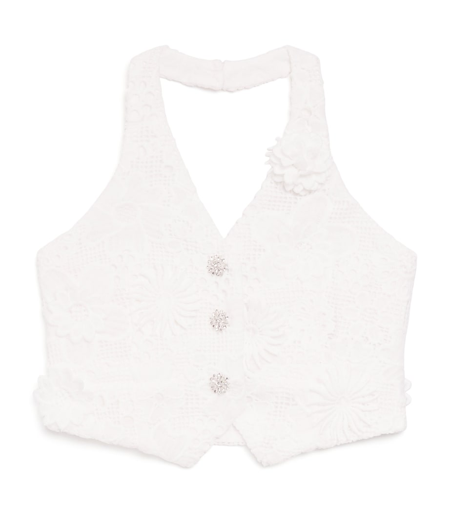 MARLO crocheted halterneck top for ages 2-16, imported from the UK