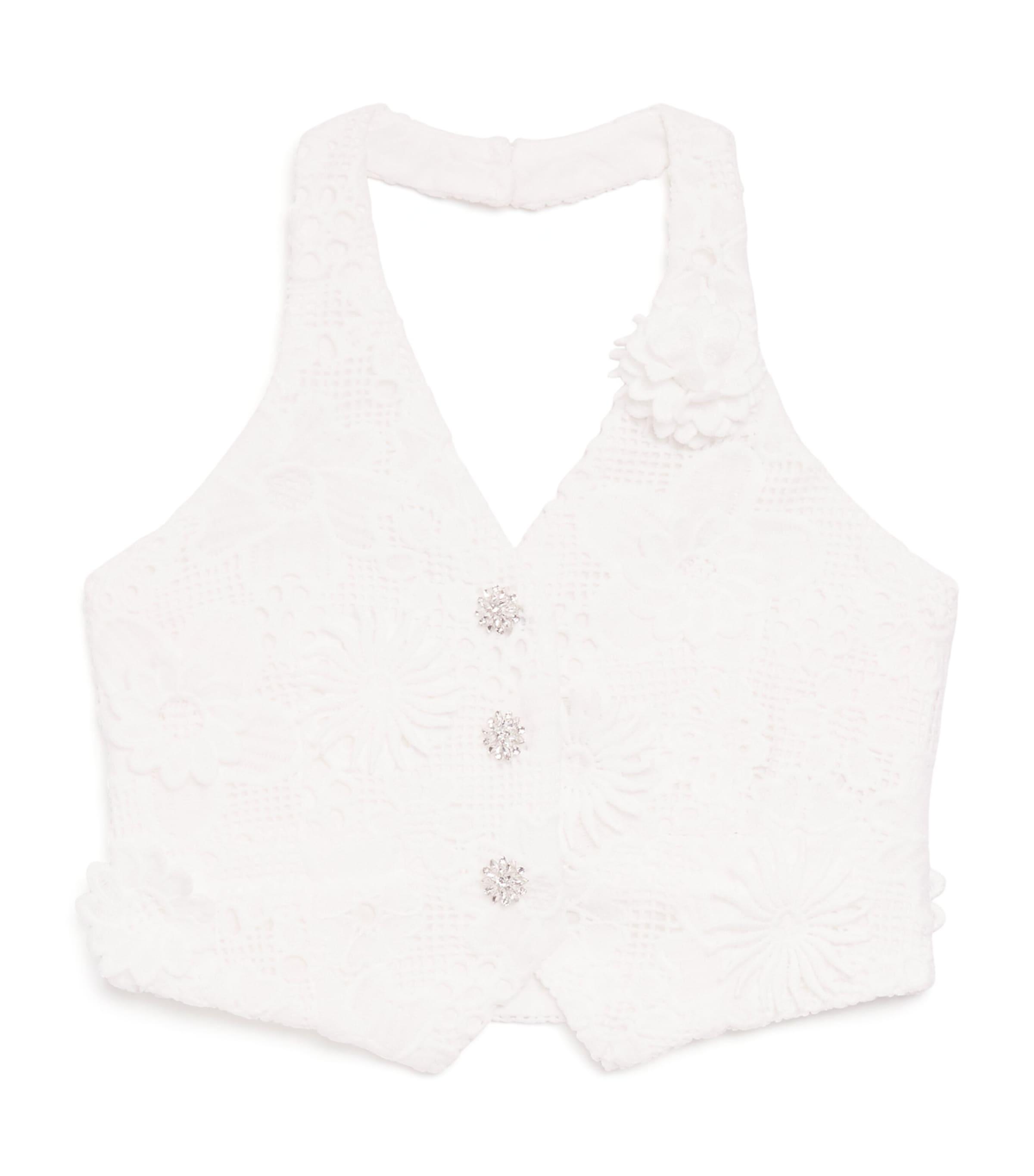 MARLO crocheted halterneck top for ages 2-16, imported from the UK