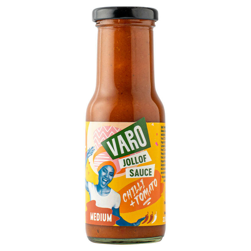 Varo Jollof Sauce Chilli + Tomato 220g GOODS ASDA   
