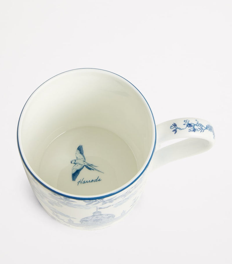 Harrods Bone China Toile Mug