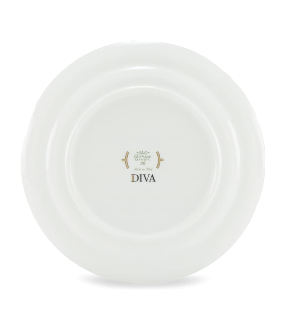 GINORI 1735 porcelain Colonna Diva Giallo side plate 24cm, UK version