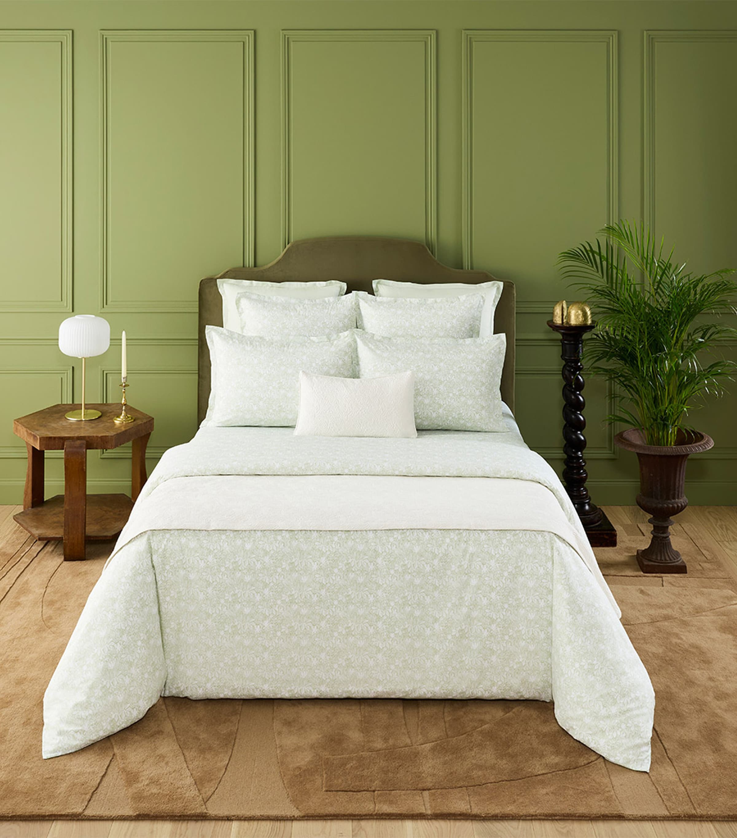 Yves Delorme Capri Amande Super King duvet cover (British brand)