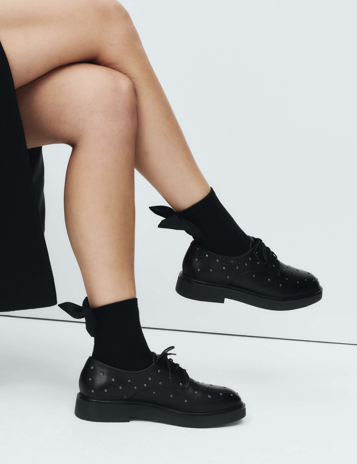 2pk Bow Ankle High Socks