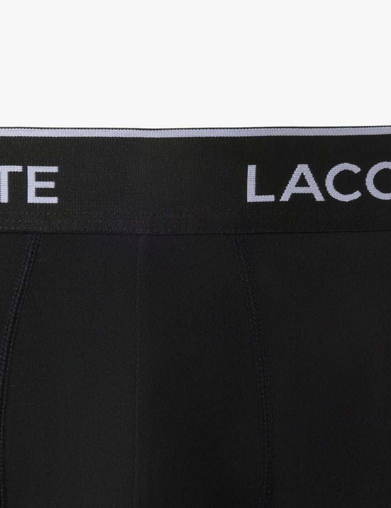 Lacoste cotton-rich trunks 3 pack, UK version