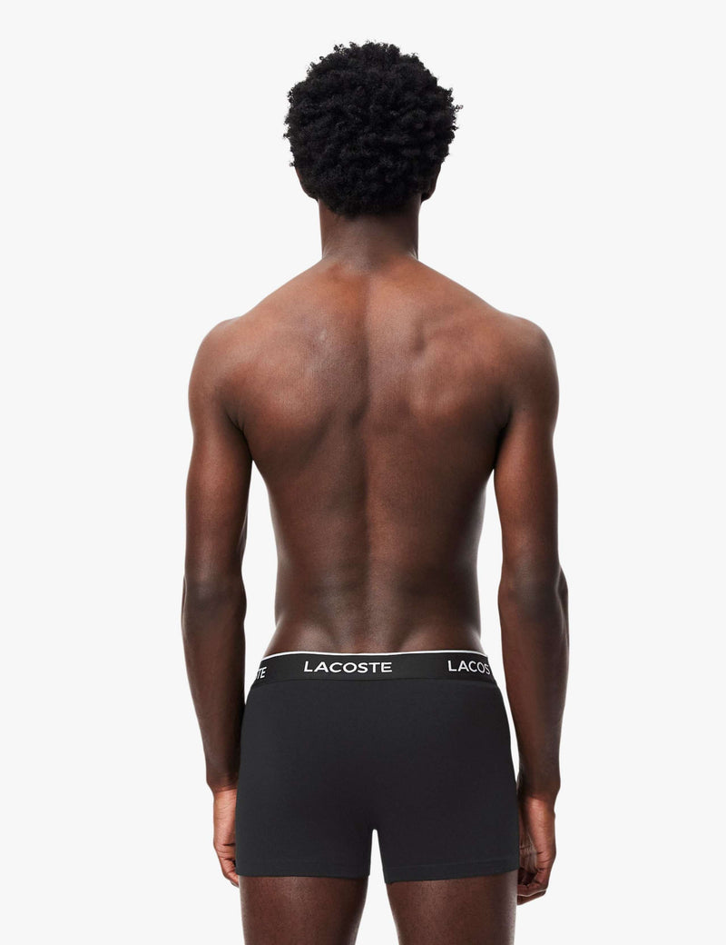 Lacoste cotton-rich trunks 3 pack, UK version
