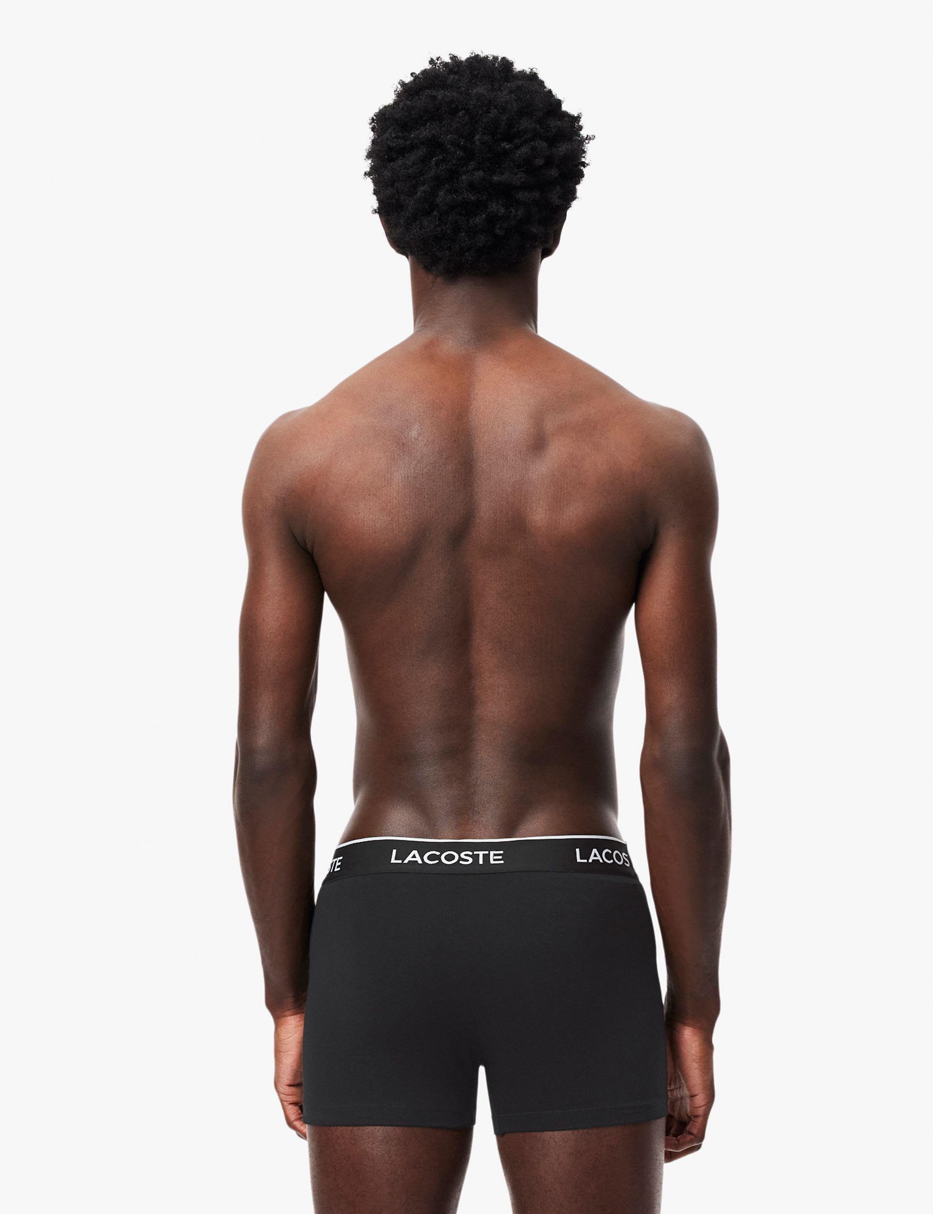 Lacoste cotton-rich trunks 3 pack, UK version