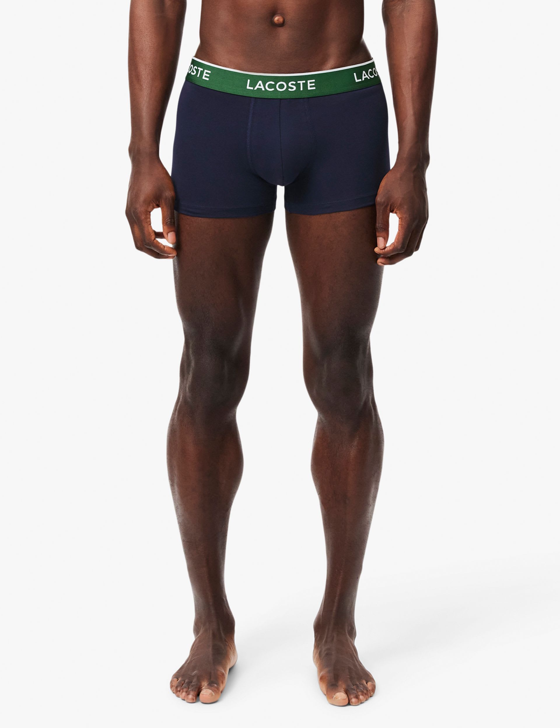 Lacoste cotton-rich trunks 3 pack - British product