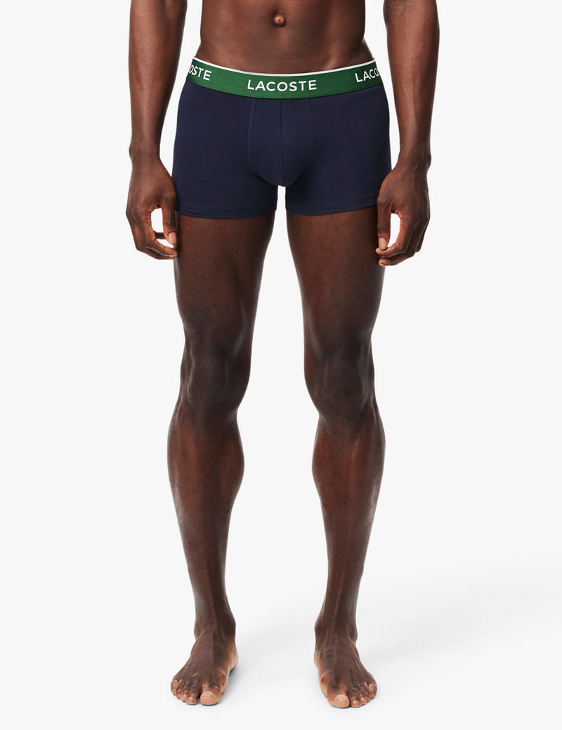 Lacoste cotton-rich trunks 3 pack - British product